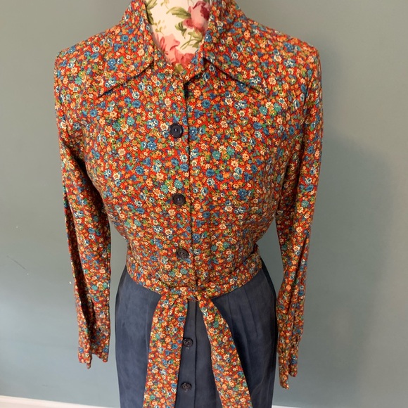 Jilly by Judy Bond Dresses & Skirts - Vintage 1960-70s floral shirt dress